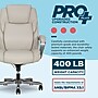 La-Z-Boy Niall AIR Lumbar Pro+ Ergonomic Faux Leather Executive Big & Tall Chair, 400 lb. Capacity, Beige (60114-BGE)~#|#~2F3AB1A8-F0AD-40E9-8317694C491FA6A2_sc7