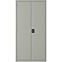 Lorell Fortress Series 72" Steel Wardrobe Storage Cabinet With 2?Shelves, Light Gray (LLR03089)~#|#~2F4C7C05-8961-476F-86B9835AB83EBAEC_sc7