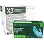 Ammex X3 Nitrile Gloves, Medium, Blue, 100/Box, 10 Boxes/Carton (X344100XX)~#|#~2F521AB2-7652-445F-BE6C073E88AD168B_sc7