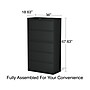 Staples HL8000 Commercial 5-Drawer Lateral File Cabinet, Locking, Letter/Legal, Black, 36"W (21754D)~#|#~2F56D633-3E87-45AE-A3D79044A3FFD3BA_sc7