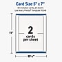 Avery Rectangle Invitation Cards , 5" x 7", Matte White, 50/Pack (19479399716)~#|#~2F5CB066-61AD-4FB9-AAEBDEC4F6A1977D_sc7