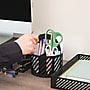 Mind Reader 4-Compartment Rotating Metal Desk Organizer, Black (MOSBASK-BLK)~#|#~2F780DA8-6894-4042-87F8FACD852690BB_sc7
