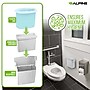 Alpine Industries Plastic Sanitary Napkin Disposal Receptacle, 10"x 5", White (451-WHI-MK)~#|#~2F981B1D-A302-456F-A4D2C462D8937F09_sc7