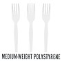 Perk™ Polystyrene Fork, Medium-Weight, White, 1000/Pack (PK56397)~#|#~2F9DFADE-7E1C-4EB7-9E9B8D071D82A05F_sc7
