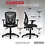 Staples Carder Ergonomic Fabric Swivel Computer and Desk Chair, Black (24115-CC)~#|#~2FA979DC-2027-4341-BA7FBEDF03B33C06_sc7