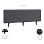 Bush Business Furniture Fabric Privacy Panel, 18"H x 58"W, Cool Charcoal (PSP158CL-03)~#|#~2FDAE392-3071-4ACF-A5ABC776B4F760E4_sc7