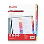 Staples Customizable Table of Contents Monthly Dividers, 12 Tabs, Multicolor, Printable Paper Design, Letter Size, 6 Sets~#|#~2FF7586F-DC18-4A41-BA7F27CB850A5492_sc7