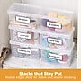 Bostitch Konnect Nest Stackable Boxes, 5.2" x 3.5" x 2.7", Index Size, Clear, 3/Pack (23231-3PK)~#|#~2FFA80AD-BC2F-431F-B9EEACF9754DC58D_sc7