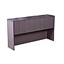 Boss Office Products 66"W U-Shaped Executive Desk with Box/Box/File Storage Pedestal and 4 Door Hutch, Driftwood (GROUPA15-DW)~#|#~3005112C-E3C4-4F35-B9341B31A1BB9D99_sc7