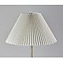 Simplee Adesso Jeremy 60.75"H Antique Brass Floor Lamp with White Pleated Fabric Shade (SL9500-21)~#|#~3015DBF4-046A-42D1-AD86E5F223DBDB80_sc7