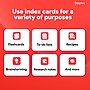 Staples Index Cards, 4" x 6", Blank, White, Acid‑Free, 500 Pack – Unruled Cards for Notes, Recipes & Projects~#|#~302EDCFB-D6C9-4ECD-8B564F6506A4CF79_sc7