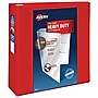 Avery Heavy Duty 4" 3-Ring View Binders, D-Ring, Red (79326)~#|#~303E9039-EACA-429F-97D05CCDD1276483_sc7