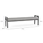 Lesro Weston 3-Seat Bench, Open House Graphite/Riftwood Walnut (WS3001.WRW-01OHGP)~#|#~30429F6A-0C62-4B76-B8FDC2EE0AD1904B_sc7