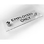 Cosco Employees Only Indoor Wall Sign, 3" x 9", Acrylic Clear (098530)~#|#~30521614-C2AC-4F18-A12621B362603E5C_sc7