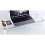 Mount-It! Ergonomic Glass Monitor & Laptop Desk Riser, Clear (MI-7263)~#|#~3063E88F-D231-4539-A6E1E5C2A40207B8_sc7