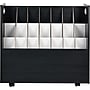 AdirOffice 21-Slot Mobile Roll File, 28.5"H x 30"W x 15.75"D, Black, 2/Pack (625-BLK-2PK)~#|#~3068DFA1-39CE-441E-B9DF394FD82AE83A_sc7