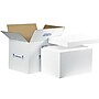 19" x 12" x 12.5" Insulated Shipping Container, 200# Mullen Rated, White (261C)~#|#~306FD93F-AB91-4394-8CEDFEB551CCD1A5_sc7