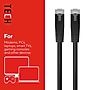 Staples TECH Cat 6 Ethernet Cable, 7 ft, Black, High-Speed Network Patch Cord, RJ45 Male to Male for Router/PC~#|#~3086E5DB-A65C-487F-9B9D60668835A7A0_sc7