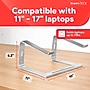 Staples TECH 11" x 10" Aluminum Laptop Stand, Silver (ST62653)~#|#~3091753B-C521-4754-B747FAA174272282_sc7