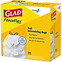 Glad ForceFlex Tall 13 Gallon Drawstring Kitchen Trash Bag, White, 400 Total Bags (78526)~#|#~3096A5F5-D261-4611-B0DCC8481B44F72C_sc7