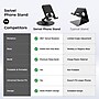 Uncaged Ergonomics 360° Swivel Rotating Adjustable Cell Phone Stand for Desk, Black (SPS-BLACK)~#|#~30A1B07A-5038-48ED-A9CB4A907C58F1C6_sc7