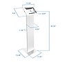 Mount-It! Pro Series Adjustable Anti-Theft iPad Tablet Kiosk Floor Stand for iPad, iPad Air, iPad Pro, White (MI-3880W_G10)~#|#~30A7B9DB-3B53-4673-B640FF4588369FC6_sc7