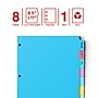 Staples Write-On Paper Dividers, 8 Tabs, Assorted Colors (13513/23181)~#|#~30C04712-B55C-4909-8F6ABE71F30FCE2E_sc7