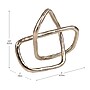 Mind Reader Geometric Infinity Sculpture, Metal, Gold (SQUIG-SIL)~#|#~30FA07C2-EF39-4CB1-ADD289650C944A7F_sc7