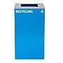 Alpine Industries Steel Recycling Bin with Square Open Lid, 29 Gallon, Blue (ALP4450-KIT-BLU-S-RE)~#|#~30FAA7A0-6706-49F8-85DDBD418B826F83_sc7