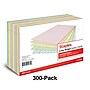 Staples 5" x 8" Index Cards, Lined, Assorted Colors, 300/Pack (TR50995)~#|#~311AD3A7-57E1-4ABE-8E6763646D2C1F8A_sc7