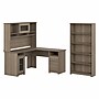 Bush Furniture Cabot 60"W L-Shaped Desk with Hutch and 5-Shelf Bookcase, Ash Gray (CAB011AG)~#|#~311BB0FF-3418-4425-B3C589BF2A8EB654_sc7