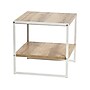 Household Essentials Jamestown 19.8"W x 19.8"D Laminate Side/End Table, Coastal Oak/White (8228-1)~#|#~3136382C-EC27-4312-9283FBEFA2D8FD4D_sc7