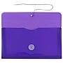JAM Paper Premium Plastic Filing Envelope with Button & String Closure, 5 1/4" x 10", Purple, 3/Pack (921B1pux3)~#|#~31448AE5-6BB3-4FAF-975A174CB8182A5A_sc7