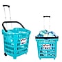 Dbest Bigger GoCart Rolling Basket, Teal (01-682)~#|#~31583C0E-18F7-43AD-9355F82B53E123DB_sc7