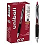 uniball 207 Retractable Gel Pens, Micro Point, 0.5mm, Red Ink, Dozen  (61257)~#|#~C7ABE6FF-F173-4CB3-AA428BE5632AE822_sc7