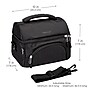 bentgo Insulated Lunch Bag, 2-Compartment, Carbon Black (BGOBG2-CB)~#|#~315D5722-927E-4370-ADF0AEA94EB2D7BD_sc7