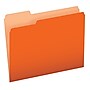 Pendaflex Recycled File Folder, 1/3-Cut Tab, Assorted, Letter Size, Orange, 100/Box (4210 1/3 ORA)~#|#~31863F08-4F66-411F-AEF2EEC7F881F56C_sc7