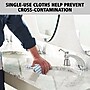 Rubbermaid HYGEN Microfiber Cleaning Cloths, 12" x 12", White/Blue, 600 Cloths/Pack (2134283)~#|#~31A519E7-8769-4CD6-B2C4321DCECE35BD_sc7