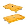 Mount-It! Small Platform Mover Dolly, 220 lb. Capacity, Yellow, 2/Pack (MI-928)~#|#~31CD2A0E-8BA2-4C91-9DA2D535E46099A4_sc7