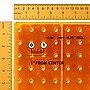 Azar Studio Base 60" x 17" Pegboard Floor Display, Orange (700770-ORG-6C50)~#|#~31D18BAD-997D-4B4E-8A809D8ABD2F5491_sc7