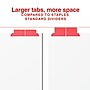 Staples Large Tab Insertable Paper Dividers, Assorted Colors, 5-Tabs (13489/11121)~#|#~31ED9E00-C2AA-412E-AC9678E24B8F08A4_sc7