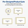 Avery Pre-Printed Gold Beads Design Matte Blank Card, White, 120/Pack (S00-DJE)~#|#~31EF86CF-25A9-404A-B7E72740F53A5776_sc7