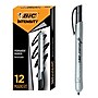 BIC Intensity Retractable Permanent Markers, Fine Tip, Black, 12/Pack  (PMR11BK)~#|#~s1148416_sc7