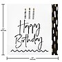 Creative Converting Golden Wishes Birthday Napkins, Black/Gold, 64/Pack (DTC365091NAP)~#|#~3210B2BA-9797-4AFC-8971E8B60C1043F8_sc7