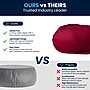 Flash Furniture Cotton Twill Bean Bag Chair, Red (DGBEANLGSLDRD)~#|#~3216CA64-148C-475D-9F89D8ABEFD985D8_sc7