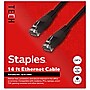 Staples TECH 14 ft. Cat-6 Ethernet Cable, Male to Male, Black (ST62456)~#|#~321F9749-2A47-45F7-BB6C9769ACA49742_sc7