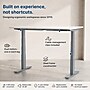Uncaged Ergonomics Rise Up 3-stage Dual Motor Electric Standing Desk Frame, Gray, Desktop Not Included (RUG)~#|#~3221B08E-D01C-4C93-82A5DDD82E13ABD5_sc7
