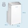 Keystone 115-Volt 14,000 BTU ASHRAE (12,000 BTU DOE) Portable Air Conditioner with Remote, White (KSTAP12PINV)~#|#~322BC09B-E5D1-4051-A10E2E8AAF15271D_sc7