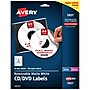 Avery Printable CD Labels, Removable, Laser/Inkjet, Matte White, 50 CD Labels & 100 Spine Labels/Pack (5931)~#|#~322F7CED-FC1A-4C73-811BB9BF24233001_sc7