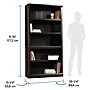 Sauder Select 70"H 5-Shelf Bookcase, Estate Black (414235)~#|#~32334FC5-4392-43E4-977E40B1200643AC_sc7